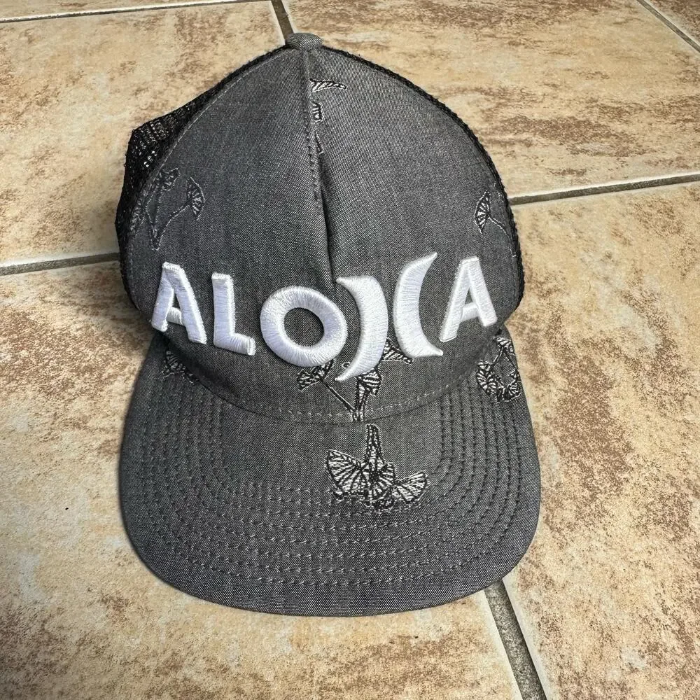 Sig Zane Hurley New Era Baseball Hat‎ Snapback Cap Aloha Hawaii Gray Floral